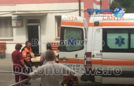 Bărbat de 38 de ani căzut în centrul Dorohoiului trimis de urgență la Iași - FOTO