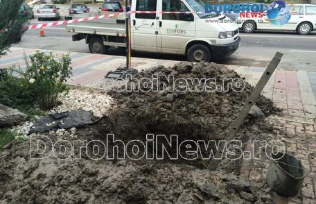 Avarie la conducta de apă pe strada Spiru Haret din Dorohoi. Vezi zonele afectate! - FOTO