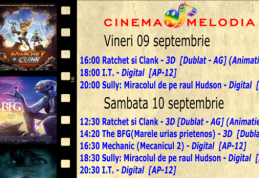 Vezi ce filme vor rula la Cinema „MELODIA” Dorohoi, în săptămâna 9 – 15 septembrie 2016 – FOTO