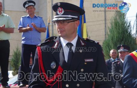 Sorin Barbacariu, comandantul Detașamentului de Pompieri Dorohoi, a fost avansat în grad - FOTO