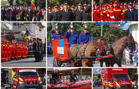 Paradă impresionantă a pompierilor organizată la Dorohoi cu ocazia Zilei Pompierilor din România – VIDEO / FOTO
