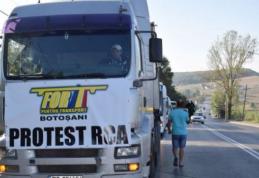 Protest al transportatorilor! RCA-ul a scos în stradă zeci de șoferi din Botoșani!