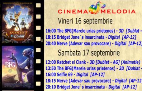 Vezi ce filme vor rula la Cinema „MELODIA” Dorohoi, în săptămâna 16 – 22 septembrie 2016 – FOTO