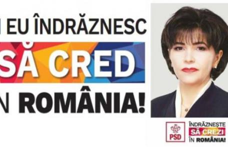 Doina Federovici: „PSD va pune în aplicare eliminarea celor 102 taxe, dacă românii ne acordă încrederea lor.”