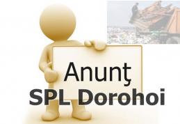 Servicii Publice Locale: Anunț important făcut în atenția cetățenilor municipiului Dorohoi!