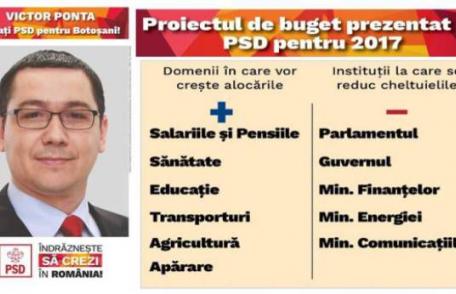 PSD a prezentat proiectul de Buget pentru 2017 