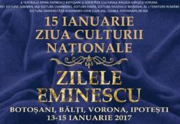 Ziua Culturii Naționale 15 ianuarie - ZILELE EMINESCU - ediţia a XLVIII