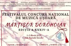Află programul Festivalului „Mărţişor Dorohoian” ediţia - XXXIV