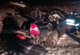 Accident grav pe drumul Botoşani-Iaşi. Un tânăr de 25 de ani a murit după ce a zburat cu maşina de pe un pod - FOTO