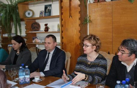Delegație ucraineană, în vizită la Consiliul Județean Botoșani - FOTO