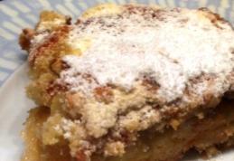 Cea mai simplă prăjitură de post cu mere şi griş. Este gata în 30 de minute