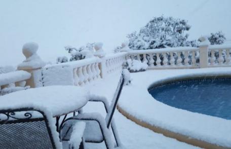  Fenomen meteo bizar: în prag de primăvară, a nins în Spania