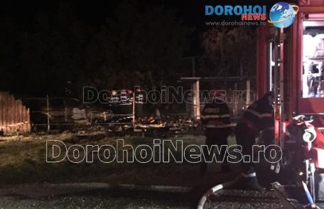 Două autoturisme și o anexă distruse de un incendiu produs în Pascari, comuna Șendriceni - FOTO