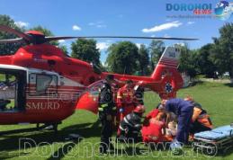 Elicopterul SMURD chemat la Dorohoi pentru o femeie care a suferit un infract