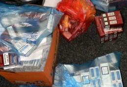 Ţigări de contrabandă, confiscate de poliţişti din zona Pieţei Centrale