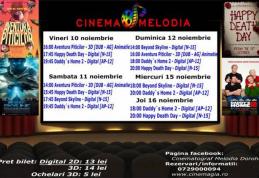 Vezi ce filme vor rula la Cinema „MELODIA” Dorohoi, în săptămâna 10 - 16 noiembrie – FOTO