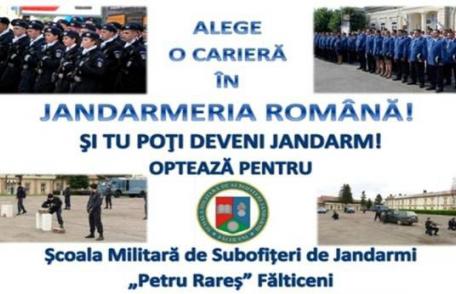 Caravana de recrutare a Jandarmeriei Române ajunge în Botoşani