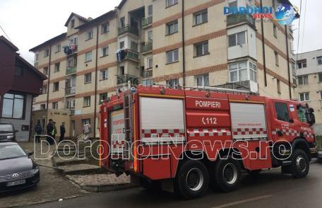Garsonieră din Dorohoi inundată de fum! Pompierii au intervenit pentru prevenirea extinderii incendiului - FOTO