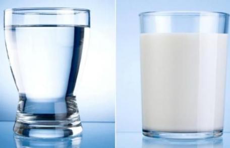 Ce e mai bine să bem: apă sau lapte?