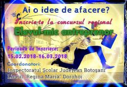 „Elevul – mic antreprenor” - Concurs regional la Liceul „Regina Maria” Dorohoi