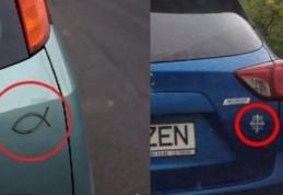 Ce semnificație au de fapt simbolurile stranii pe care le-ai văzut pe unele mașini