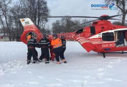 Femeie din Dorohoi preluată de urgență de un elicopter SMURD – FOTO