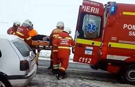 Accident cu cinci victime la Dumbrăveni! O tânără de 19 ani a pierdut controlul volanului - FOTO