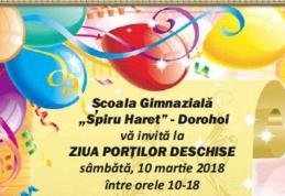 Școala Gimnazială „Spiru Haret” Dorohoi organizează ziua porților deschise. Vezi detalii!