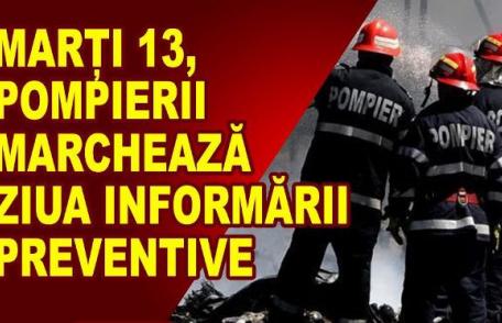 Pompierii din județul Botoșani vor desfășura activități dedicate „Zilei Informării Preventive”