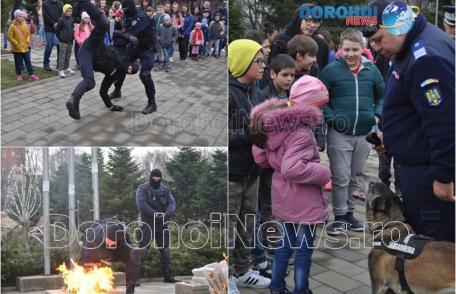 Demonstrații de forță în Parcul Cholet din Dorohoi de Ziua Jandarmeriei Române 2018 – VIDEO/FOTO