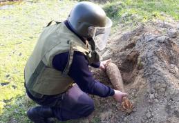 Bombă de aruncător găsită în grădina unui botoșănean - FOTO