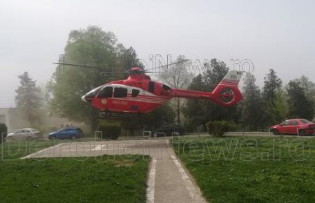 Elicopterul SMURD, chemat pentru secretara șefului IPJ Botoșani care a suferit un infarct - FOTO
