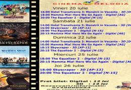 Vezi ce filme vor rula la Cinema „MELODIA” Dorohoi, în săptămâna 20 – 26 iulie – FOTO