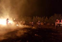 300 de tone de furaje distruse într-un incendiu, la Mitoc - FOTO