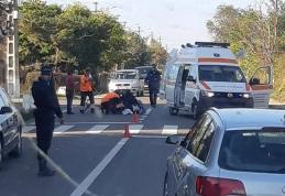 Accident pe drumul Botoșani-Săveni! Biciclist rănit grav după ce a intrat direct în fața unui autoturism - FOTO