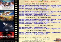 Vezi ce filme vor rula la Cinema „MELODIA” Dorohoi, în săptămâna 9 – 15 noiembrie – FOTO