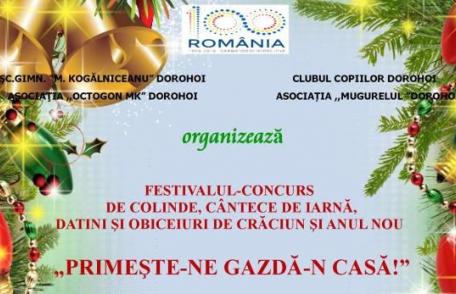 INVITAȚIE de weekend: „Primeşte-ne gazdă-n casă!” Festival - Concurs de colinde, cântece de iarnă, datini de Crăciun şi Anul Nou