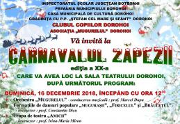 Clubul Copiilor Dorohoi organizează ediția jubiliară a „Carnavalului Zăpezii”