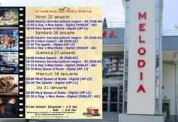 Vezi ce filme vor rula la Cinema „MELODIA” Dorohoi, în săptămâna 25 - 31 ianuarie – FOTO