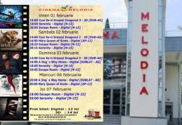 Vezi ce filme vor rula la Cinema „MELODIA” Dorohoi, în săptămâna 1 - 7 februarie – FOTO