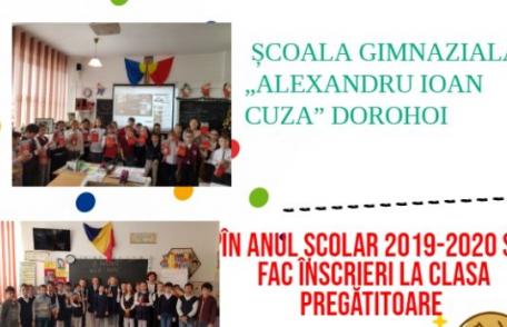 Hai la școală! – înscrieri în clasa pregătitoare la Școala Gimnazială „Alexandru Ioan Cuza” Dorohoi
