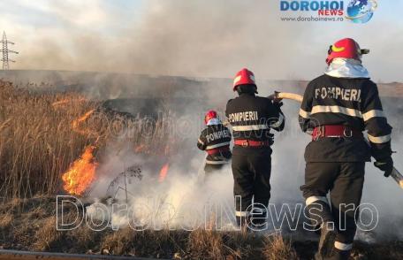 Focuri scăpate de sub control! 11 incendii de vegetație izbucnite de 8 martie