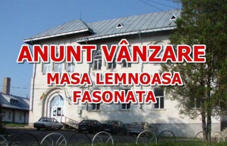 ANUNȚ Licitație masă lemnoasă Liceul Teoretic „Anastasie Bașotă” Pomârla