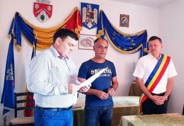 Ceremonie de depunere a jurământului la Primăria comunei Ibănești - FOTO