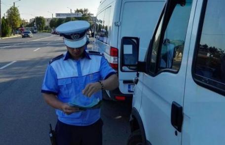 ACȚIUNEA TRUCK & BUS. Polițiștii au aplicat 322 de sancţiuni și au reținut 25 de permise de conducere