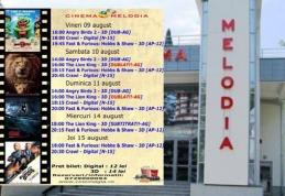 Vezi ce filme vor rula la Cinema „MELODIA” Dorohoi, în săptămâna 9 – 15 august – FOTO