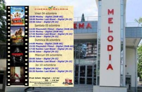 Vezi ce filme vor rula la Cinema „MELODIA” Dorohoi, în săptămâna 4 – 10 octombrie – FOTO