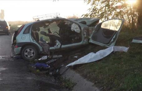 Grav accident pe drumul Botoșani – Iași. Doi morți și doi răniți după o depășire neregulamentară - FOTO