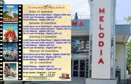 Vezi ce filme vor rula la Cinema „MELODIA” Dorohoi, în săptămâna 15 - 21 noiembrie – FOTO