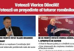 Comunicat - Dacă nu vrei încă 5 ani de ură și dezbinare între români vino la vot!  Fiecare vot contează! Votează Viorica Dăncilă!